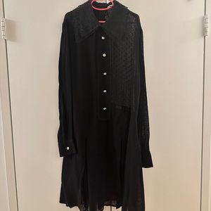 Zara lace collared dress